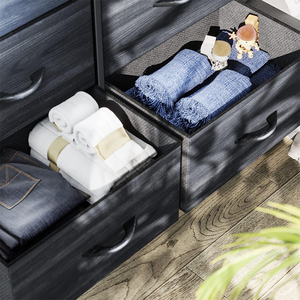 Storage Cabinet Tall Wooden Metal Cloth MDF Furniture 8 <strong>Drawers</strong> <strong>White</strong> Modern Wooden Rattan Bedroom <strong>Set</strong> - Product Image 3
