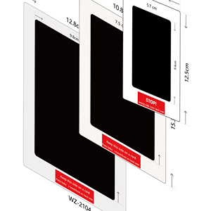 3 Sizes CleanTouch Baby Foot or Hand Print Ink Pad Set with 2 High-Quality Print Cards and <strong>Inkless</strong> Ink Pad Skin Does Not Mess - Product Image 1