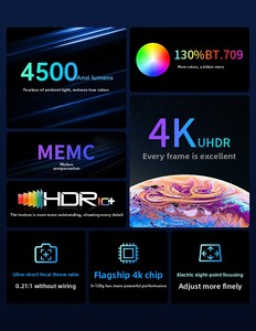 Changhong X7U <span class=keywords><strong>3D</strong></span> laser TV rạp hát tại nhà máy chiếu 4K siêu HD thông minh TV với 4500 Lumens rạp hát tại nhà máy chiếu - Product Image 4