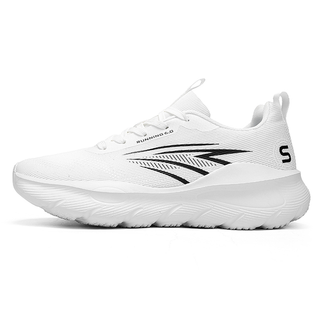 High Quality Versatile Men's Running Casual Shoes Outdoor Sports Mesh Footwear with Lace-Up Closure Lightweight Shock Absorption
