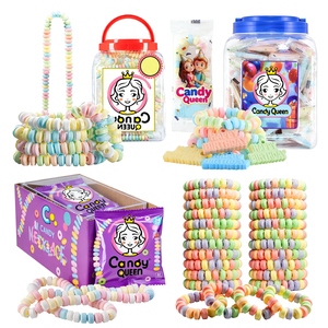 HACCP/BRC Certificate Wholesale Fruity Cartoon <strong>Fruit</strong> Compressed Hard <strong>Candy</strong> Multi-Colored Necklace Bracelet Tablet Bulk OEM ODM - Product Image 4