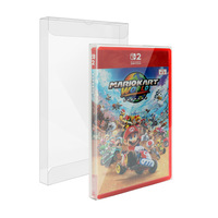 Étui de protection transparent en PET pour cartouches de jeu Switch 2, boîte de rangement transparente pour cartouches de jeu NS 2