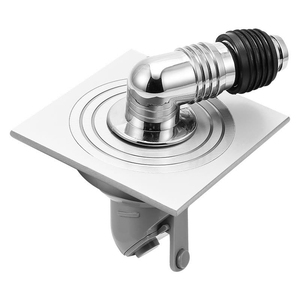 Ống thoát nước sàn nhà tắm hình vuông chống mùi, chất liệu bê tông, kiểu xả hai trong một - Product Image 4