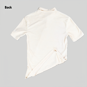 เสื้อเชิ้ตผู้ชายผ้าเทอร์รี่ผสมถักแบบสบายๆ ขายดี ระบายอากาศได้ดี รับสกรีนโลโก้ เสื้อเปล่าแขนสั้นสำหรับผู้ชาย - Product Image 3