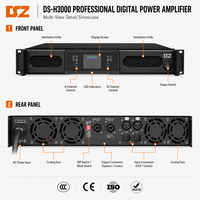 Amplificateur de puissance audio professionnel 3000W double canal avec mode pont et protection contre la surchauffe