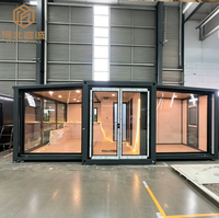 Maison préfabriquée modulaire pliable de haute qualité, norme australienne, 20 pieds, à double aile extensible, pour maisonnette moderne