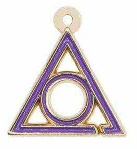 Màu tím vỡ tam giác vòng tròn Hội đồng masonic của hoàng gia và chọn Phụ Nữ Mặt Dây chuyền chủ của vòng tròn của sự hoàn hảo locop quyến rũ - Product Image 3