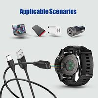 Câble de charge USB 1M/3.3FT pour Garmin Fenix 7 7S 7X 6 6S 6X 5 Plus Vivoactive 3 Forerunner 945 935 245 255 Chargeur