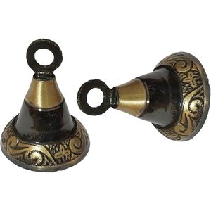 PARIJAT HANDICRAFT Indian Craft Brass <b>Bells</b> Vintage Style Assorted Cow Elephant Design Home Decor <b>Small</b> <b>Bells</b> ASIN B09Q216GP2 - Product Image 5