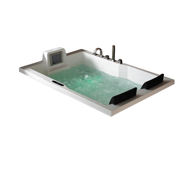 Hot Sale Drop in Jakuzi High End whirlpool Bathtub with TVSuitable for Private , Beauty Salon, Gym,wellness Center,fitness Room