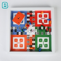 Jeu de société Ludo en gros personnalisé, nouveau design, différents types de jeux d'échecs en bois pour les fêtes et l'extérieur