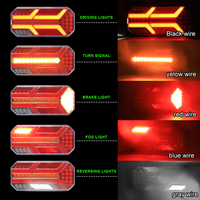 Feu Stop pour Camion et Remorque, Clignotant LED, Feu de Position Latéral LED pour Camion et Remorque