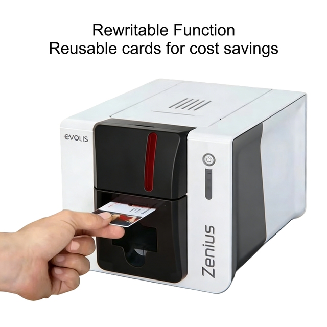 Evolis Card Printer Zenius 2 Edge-to-Edge Borderless Printing Volunteer Card Access Control Card Single-sided Printing Machine