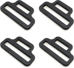 Hebillas de Plástico Negro para Ajustar Mochilas, Reductoras de Bucle a Bucle, de Transición, de 10 mm - Product Image 4