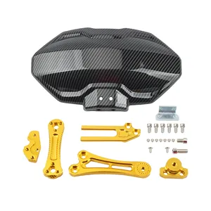 Motorrad Einstellbare Kohle faser Aluminium legierung Hinterrad Kotflügel Kotflügel Universal Extender Scooter Zubehör - Product Image 4