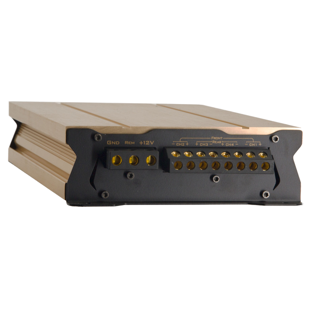 4-Channel 100W Fullrange CAR Amplifier D4100 Class D Power Amplifier with Crossovers 12V Voltage Drop
