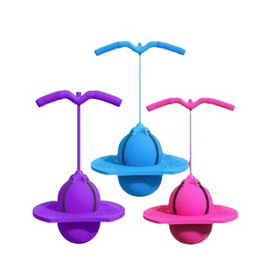 Ballon de saut Pogo intérieur/extérieur pour entraînement physique et équilibre, pour enfants et adultes, jeu sportif avec poignée, corde et rebond - Product Image 1