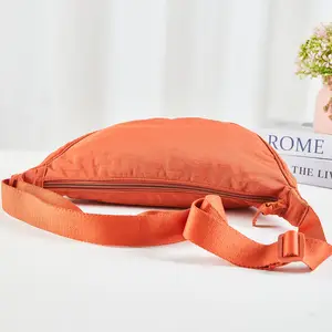 Washed Nylon Sling Crossbody Tote Purse Hobo Handbags Waist Fanny Pack Shoulder Bag Men Women Travel Hobo Chest Bag