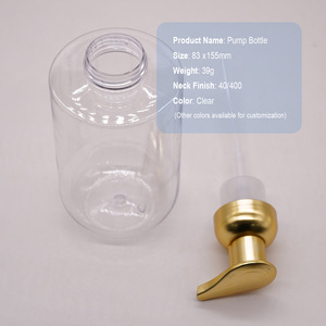 High Quality PET Plastic Flat Body Wash Bottle Pump Sprayer 300ml/500ml Manufacturer Wholesale Custom OEM ODM Private Label - Product Image 4