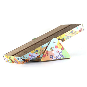 Cat Scratching Board Corrugated <b>Paper</b> Cartoon <b>Pattern</b> Boredom Buster Interactive Play Toy For Cats - Product Image 5