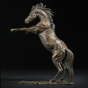 <span class=keywords><strong>Cheval</strong></span> en métal de grande taille réglable, <span class=keywords><strong>cheval</strong></span> en cuivre et cavalier en Bronze, Sculpture de <span class=keywords><strong>cheval</strong></span> debout - Product Image 1