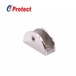 Clip de porte de douche en verre moderne en acier inoxydable 304 semi-circulaire, réglable, installation facile, portes en verre sans cadre, <span class=keywords><strong>Eprotect</strong></span> - Product Image 3
