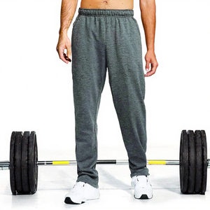 Pantalon de jogging personnalisé 2026 en coton uni, broderie, ample, oversize, en molleton marron, formel, pour homme - Product Image 3
