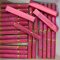 OEM Bling diamant mascara cils imperméable à l'eau faites votre propre marque de beauté doré mascara de marque privée pour les femmes