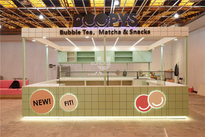 カスタマイズされたモダンなミルクティーショップキオスクインテリアデザインバーカウンター木制装飾ミルクティーショップデザイン - Product Image 2