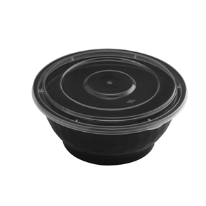 42 Oz Black Microwaveable Noodle <b>Bowls</b> & <b>Lids</b> 120 Sets Reusable Leak‑Resistant Durable - Product Image 1