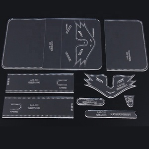 En gros En Cuir À Coudre <span class=keywords><strong>Renard</strong></span> Sacoche Moule Motifs Transparent Acrylique Modèle Pochoirs - Product Image 1