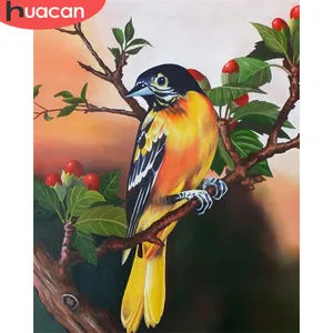 Venta al por mayor pintura acrílica por números pájaro listo enmarcado lienzo dibujo hecho a mano flor Personalizar imagen Animal tamaño pequeño conjuntos