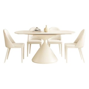 Table et chaises de salle à manger en pierre frittée, style moderne et simple, vente en gros d'usine - Product Image 5