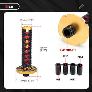 Samurai Sword Shift <b>Knob</b> 15cm 20cm 25cm 30cm Plastic Ergonomic Car Gear <b>Knob</b> Decorative Automatic Transmission Handle - Product Image 2