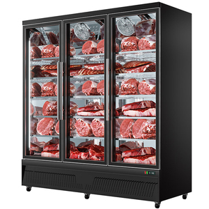 Professional Powerful <b>Freezer</b> 650L 2-Door Customizable Automatic Defrost Air Cooling Showcase Beef Store - Product Image 3