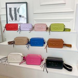 Nuevo estilo, bolsa de cámara de color sólido personalizada, bolsa de mensajero de mano simple a la moda para mujer - Product Image 1