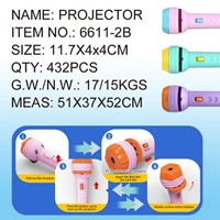 Luckykoo Vente Chaude En Plastique Projection TORCHE ÉLECTRIQUE Jouet Riche Et Amusant Leur Jouet Éducatif pour Enfants