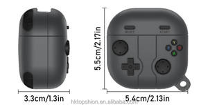 Funda de silicona con diseño de reproductor de juegos retro apta para Galaxy <span class=keywords><strong>buds</strong></span> Live <span class=keywords><strong>buds</strong></span> <span class=keywords><strong>2</strong></span> Pro/<span class=keywords><strong>buds</strong></span> FE con llavero - Product Image 2