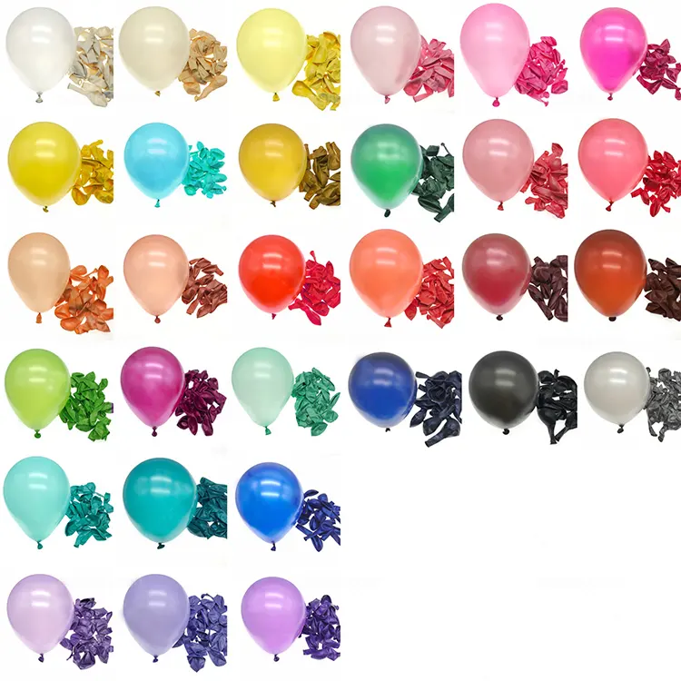 Vente en gros de ballons en latex de haute qualité de 5/10/10/12 pouces fabricants de ballons en vrac en latex pour la décoration de mariage d'anniversaire