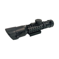 Lucrehulk Optics M9 3-10x42EG, lunette de visée multi-couches en alliage d'aluminium avec laser rouge illuminé, compatible 11mm/20mm, noir