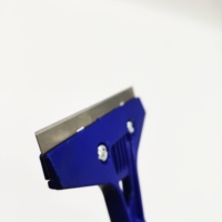 Couteau à mastic robuste en acier inoxydable, durable, pour usage domestique, avec lame remplaçable, bord biseauté standard