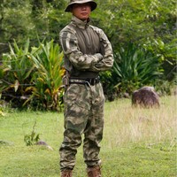 Équipement extérieur en chef: haut de costume de grenouille de scorpion, chemise à couleurs bloquées de camouflage extérieur