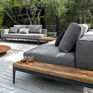 Tùy Chỉnh Sang Trọng Hợp Kim Nhôm Đồ Nội Thất Ngoài Trời Phong Cách Hiện Đại Sofa Giường Bàn Ghế Đặt Cho Sân Vườn Ăn Uống Khách Sạn Sử Dụng - Product Image 4