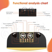 Enceinte Bluetooth multifonctionnelle avec lumière LED sans fil, fête familiale, barre de son disco à domicile haute puissance, karaoké, SUBWOOFER SPEAKER
