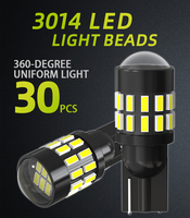 Ampoules LED JiaChi T10 Canbus W5W 168 501 194 192 sans erreur, sans polarité, universelles pour feux de brouillard intérieurs de voiture, blanc, DC 12-24V