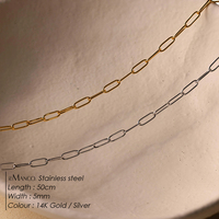 Collar Emanco, Venta Directa de Fábrica, Collar Largo de Estilo Clásico con Cierre de Bucle, Collar Francés Minimalista y Versátil para Uso Diario