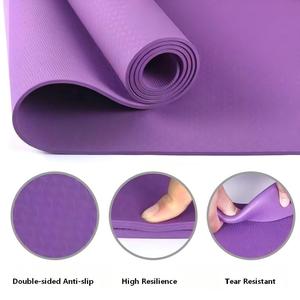 Alfombrilla de Yoga TPE Ecológica Antideslizante, Personalizable con Logotipo, 6/8mm, Premium, Impermeable, Gruesa y Lavable, Venta al Por Mayor - Product Image 2