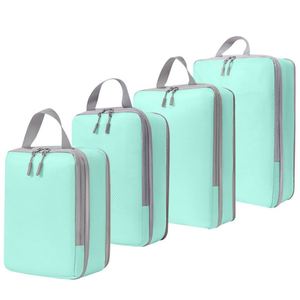 Ensemble de sacs de rangement pour cosmétiques, sacs de compression écologiques en polyester avec fermeture éclair, sacs de voyage pour chaussures et bagages - Product Image 5