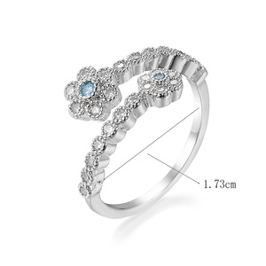 Anello Vintage con Piccolo Fiore, Semplice Anello Floreale Quotidiano per Donne - Product Image 4