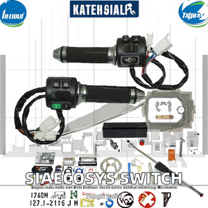 SIAECOSYS Saklar Perakitan Gas Multifungsi Sepeda Motor Listrik Berkualitas Tinggi Sistem Kelistrikan Premium Terbuat dari Plastik yang Tahan Lama - Product Image 2